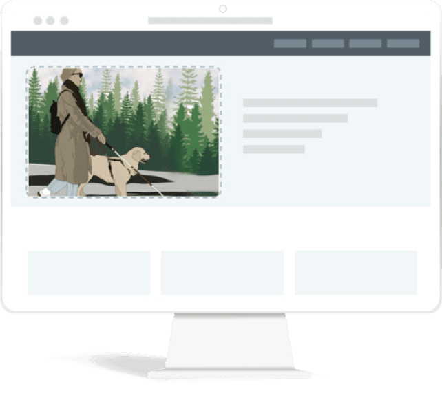 Monitor de um computador mostrando um site em seu ecrã.